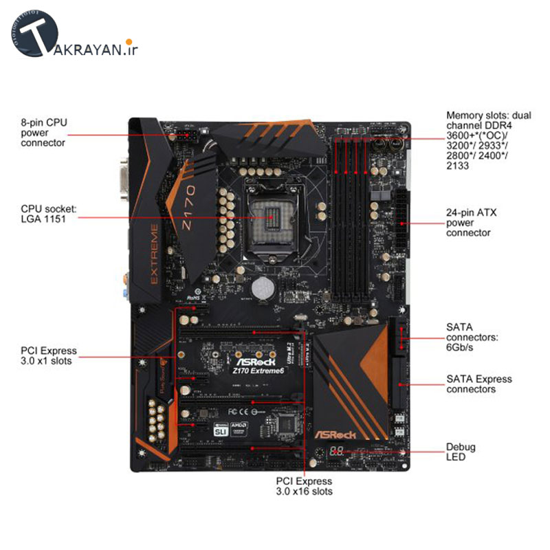 ASRock Z170 Extreme6 Motherboard
